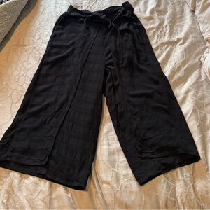 BCBGeneration Black Relaxed Cover Up Pants